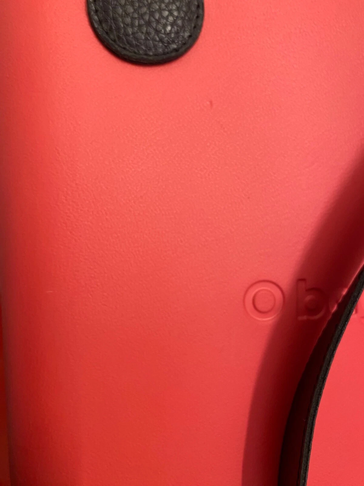 OBAG LARGE TOTE PINK, LEATHER HANDLES & SHOULDER STRAP, COTTON ZIP INSERT, ITALY - O Bag