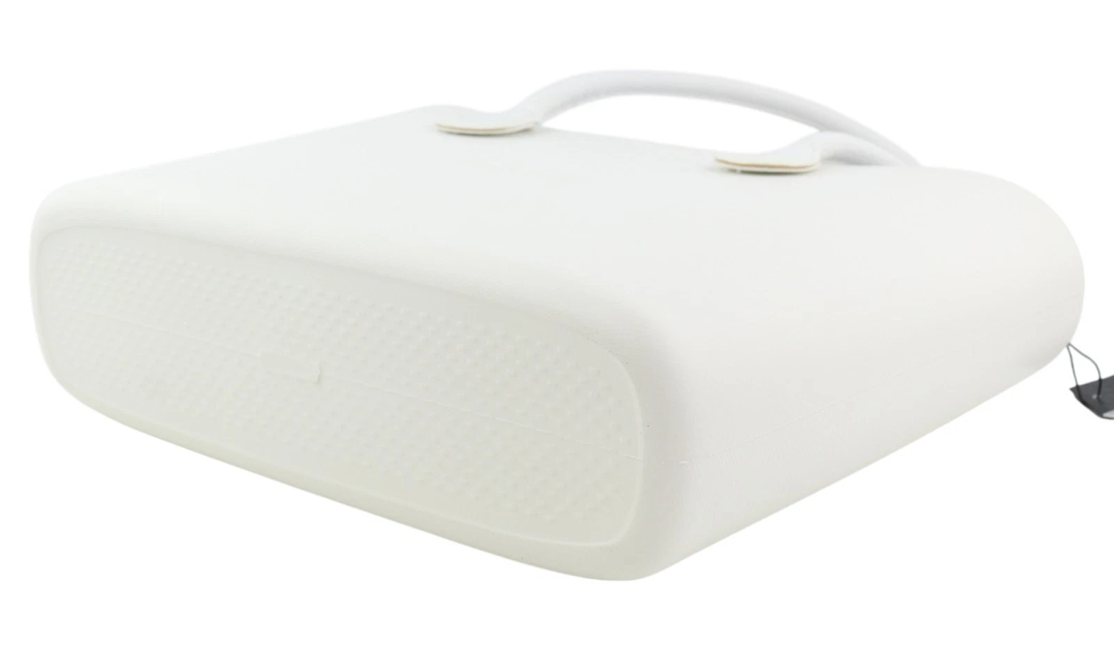 O Bag Urban Women Bag OS White Dual Handles Patterned Liner Trapeze Tote - O Bag