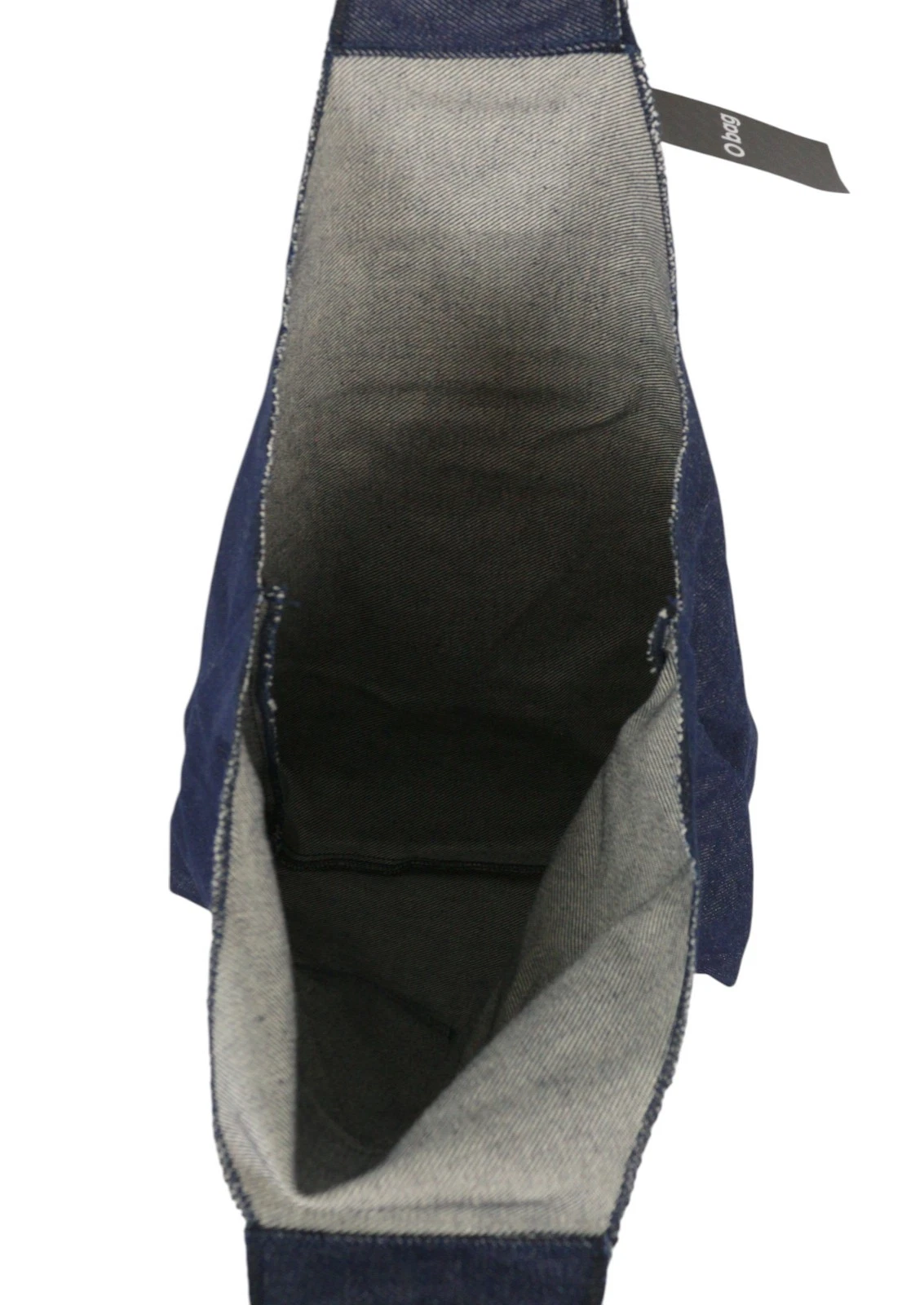 O Bag Rings Denim Women Bag OS Dark Blue Circular Handle Tote - O Bag