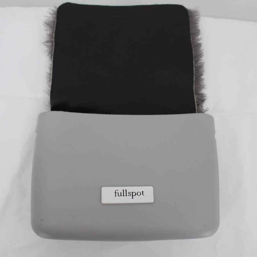 O Bag Italy Eva Compound Handbag Rubber Faux Fur Flap Magnetic Closure Grey Obag - O Bag