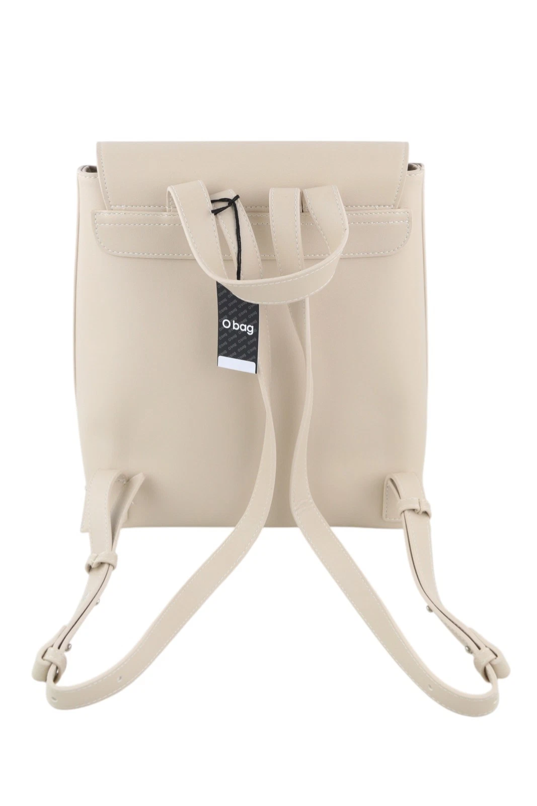 O Bag Zaino Women Bag OS Light Beige Double Handle Backpack Magnetic Closure - O Bag
