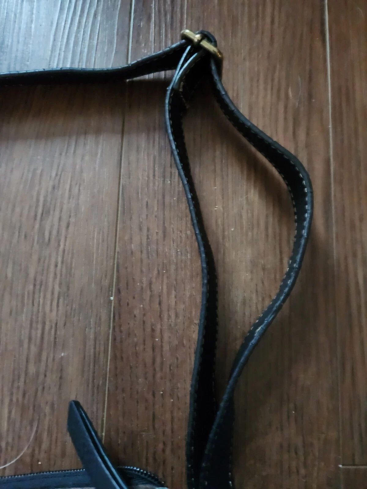 b.o.c. Black Faux Leather Multi-Pocket Crossbody Adjustable Strap See Picture - O Bag