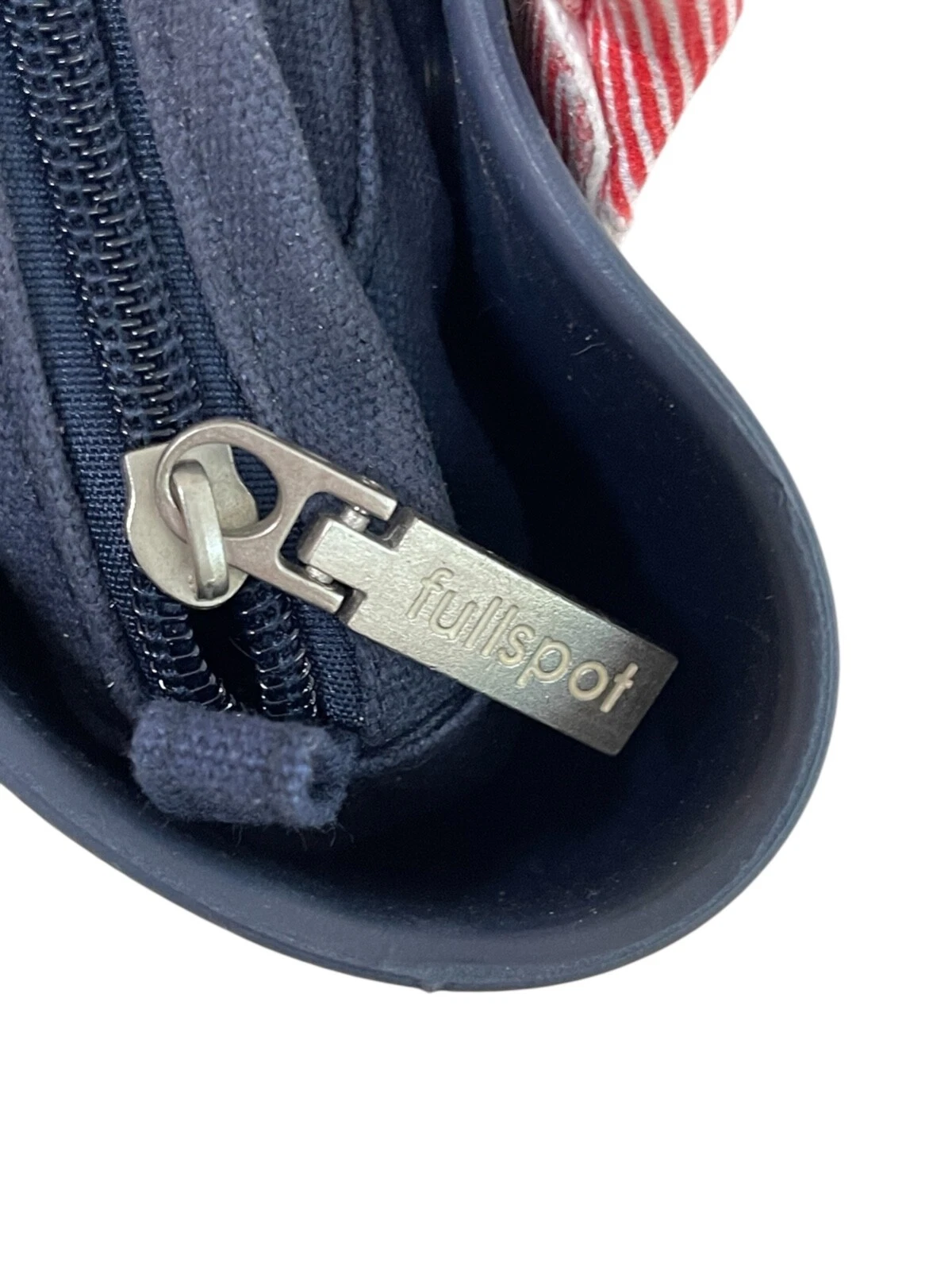 O bag Made in Italy Bucket Basket Tote Satchel Bag Navy Blue w/ Zippered Liner - O Bag