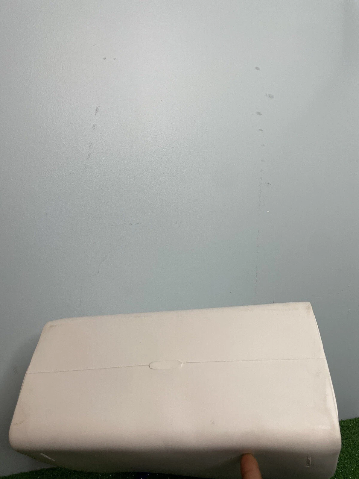 OBag Rubber White Tote Bag Handbag Double Chain Handles Classic Iconic - O Bag