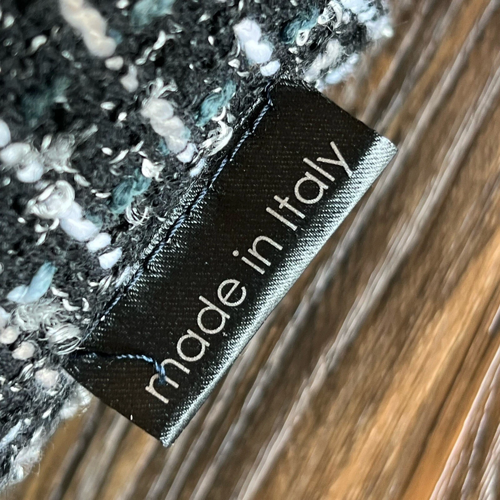 O bag Obag Italy Bronze Brown / Black Handles & Tweed Insert Tote Purse Handbag - O Bag