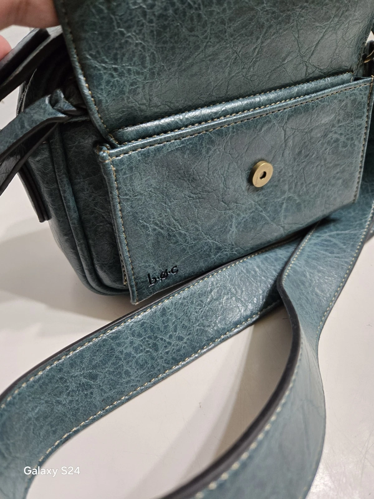 B.O.C. CALLOWILL Teal Blue Faux Leather Camera Bag - O Bag