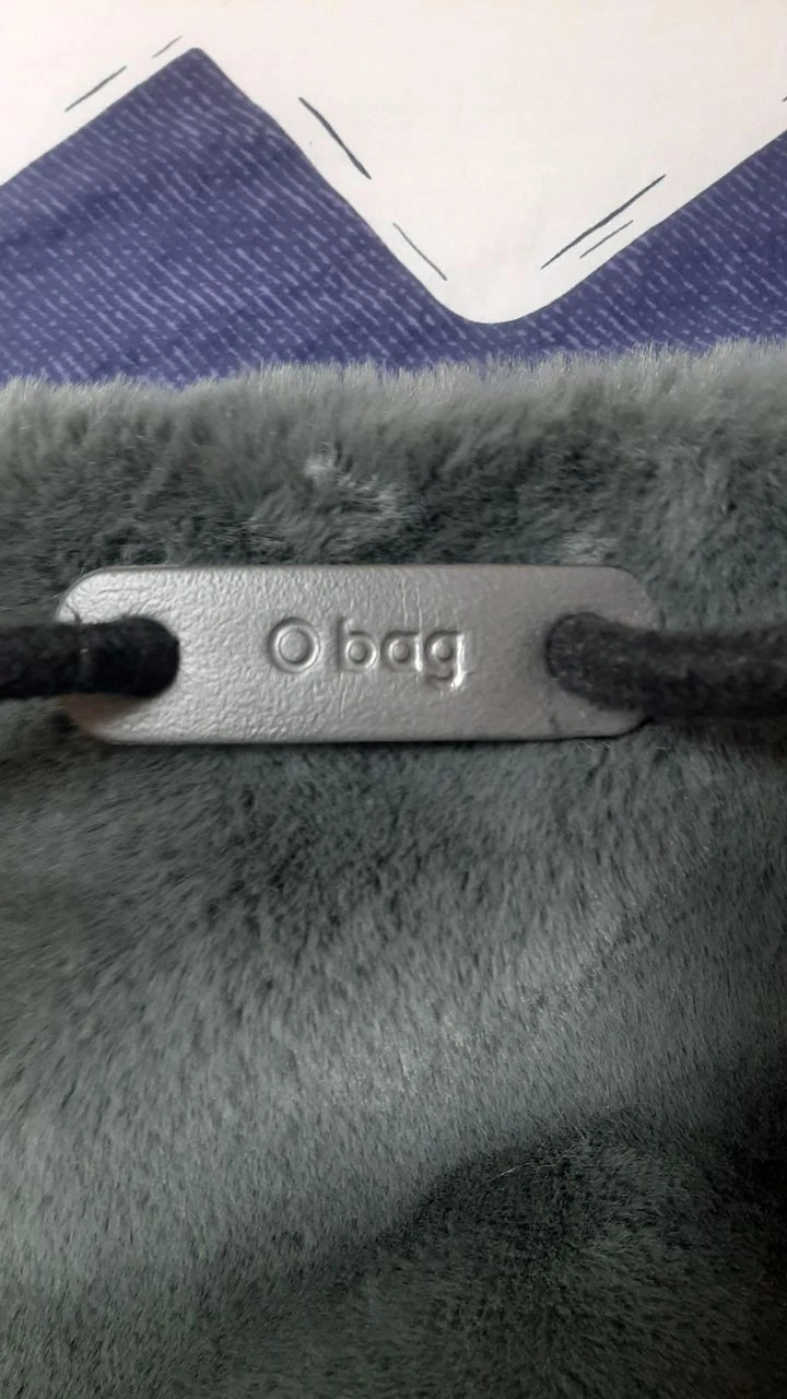 O Bag Backpack Grey Blue (OBAGB413 FAS09 041) Made In Italy Rare Bag Y2K - O Bag