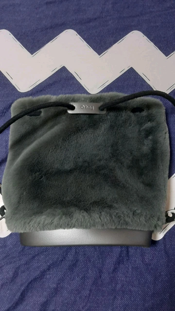 O Bag Backpack Grey Blue (OBAGB413 FAS09 041) Made In Italy Rare Bag Y2K - O Bag