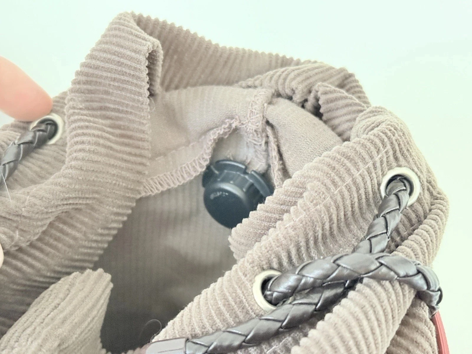 Obag Mini Dusty Rose Pink Bucket Bag With Corduroy Inner Bag & Strap Women’s - O Bag