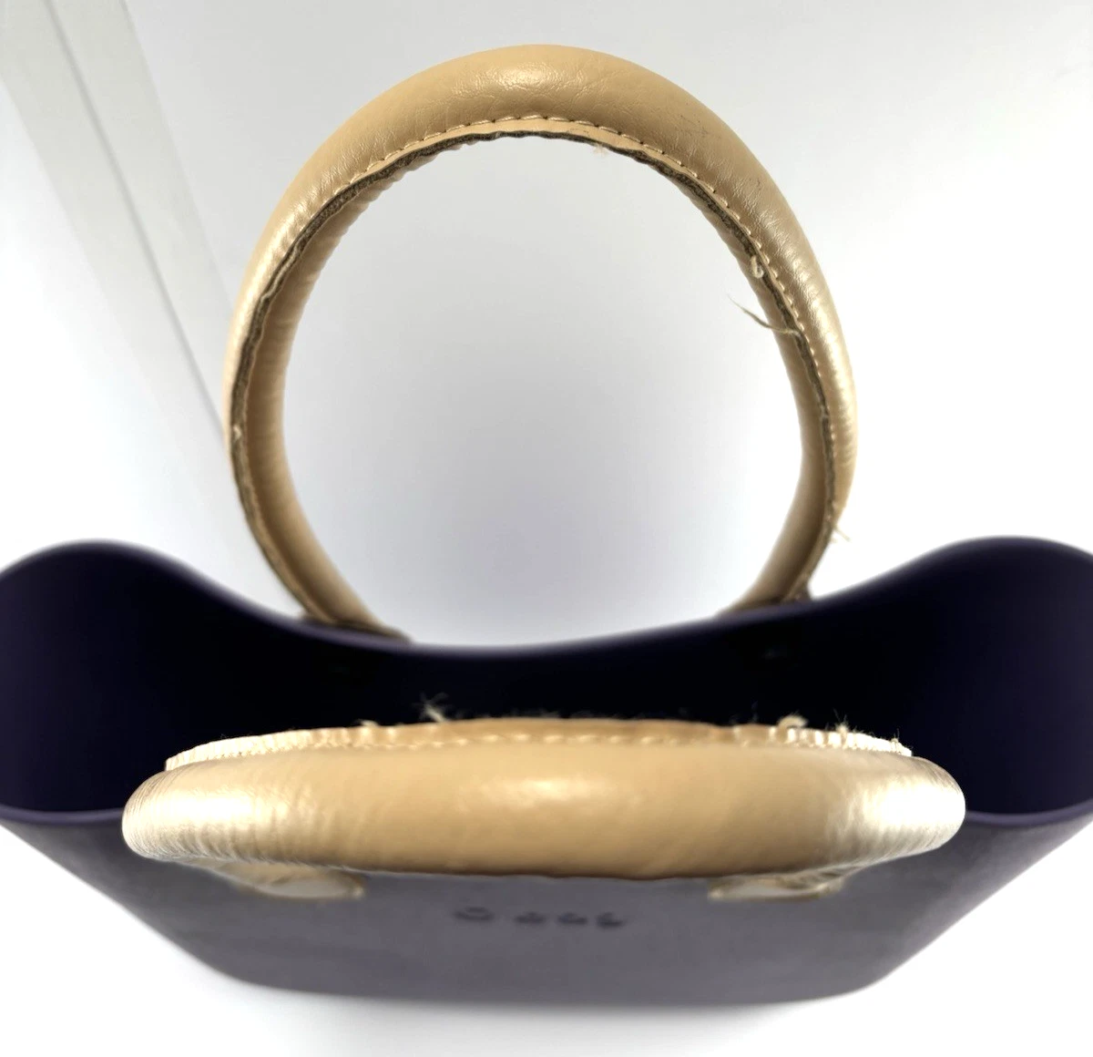 O Bag Italian Purple Handbag Purse Waterproof Tote Bag Made in Italy 12