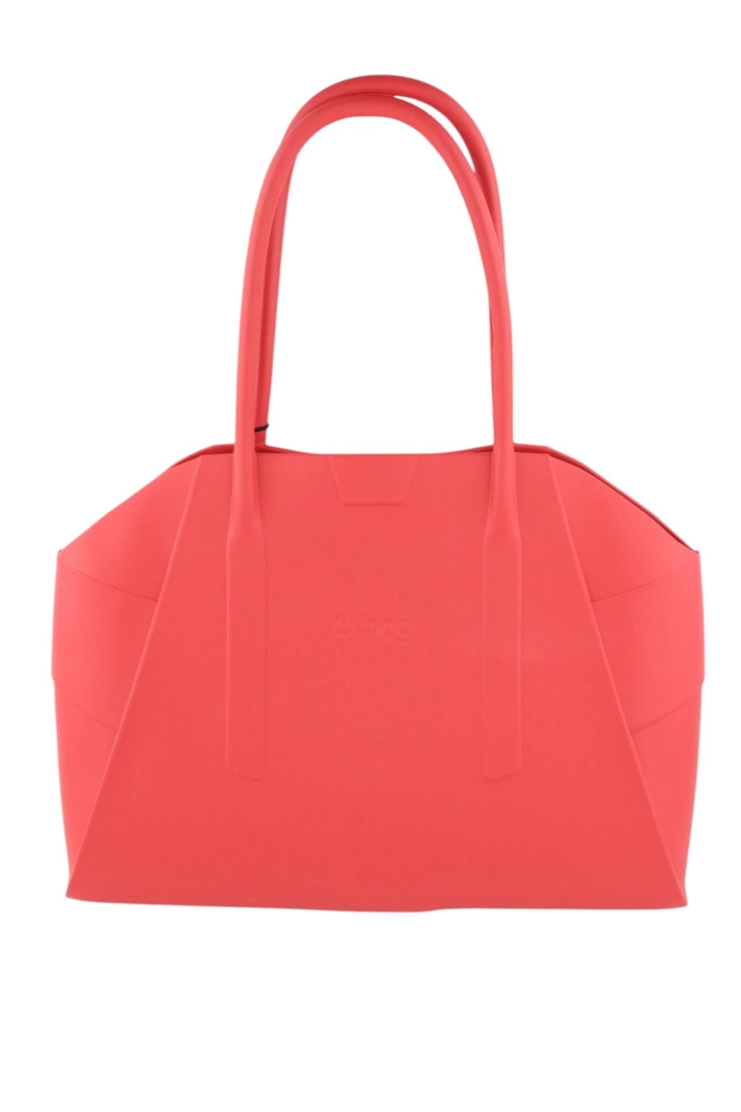 O Bag Unique Women Bag OS Red Textured Silicone Waterproof Double Handle Casual - O Bag